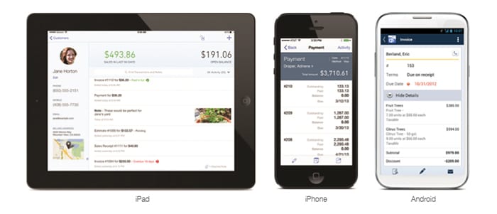 quickbooks online devices ipad iphone android